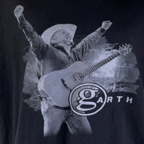 GARTH Brooks Stadium Tour Concert‎ Tee Black Size XL - Picture 1 of 7